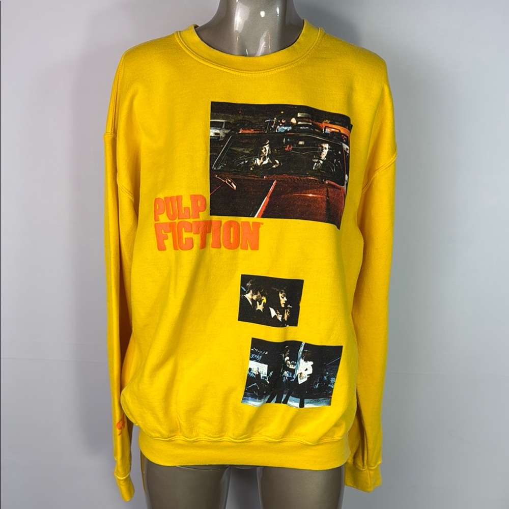 Pulp Fiction Yellow Graphic Sweater